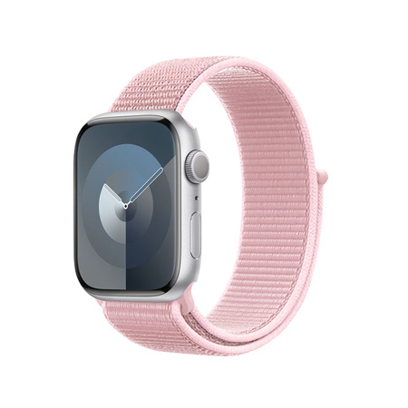 Crong Nylon - Sportovní řemínek pro Apple Watch 38/40/41 mm (Pudrově růžová)