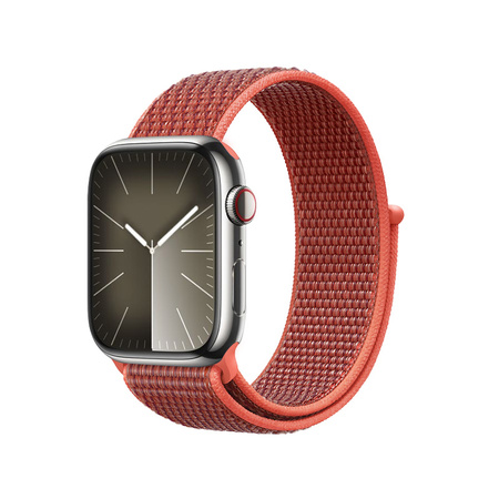 Pasek Crong Nylon do Apple Watch 42/41/40/38 mm Sunny Apricot Morelowy Nylonowy