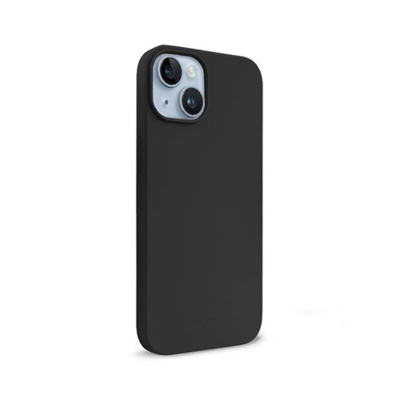 Etui Crong Color Cover do iPhone 14 Plus Silikonowe Czarne z Mikrofibrą