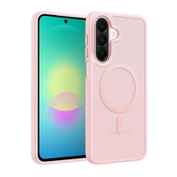Hybridní matný magnetický kryt Crong - MagSafe pro Samsung Galaxy A27 5G (růžový)