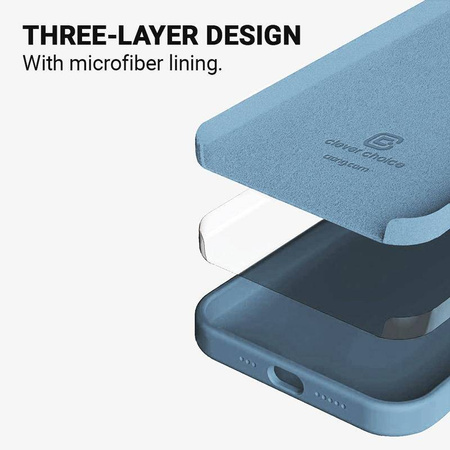 Crong Color Cover - Θήκη σιλικόνης για iPhone 13 mini (μπλε)