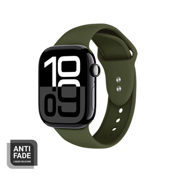 Crong Liquid - Cinturino per Apple Watch 38/40/41/42 mm (verde)