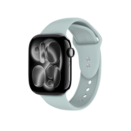 Pasek Crong Liquid do Apple Watch 42/41/40/38 mm Miętowy Silikonowy