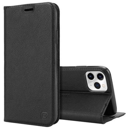 Custodia Crong Folio - Custodia per iPhone 11 Pro Max con patta magnetica (nera)