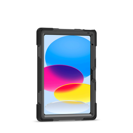 Crong Defender Plus - Funda acorazada para iPad 11" A16 (2025) / 10.9" (2022) (negro)
