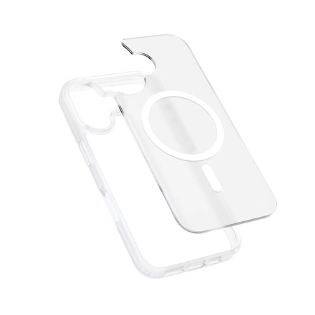 Etui Crong Hybrid MATTE™ Magnetic do iPhone 17 MagSafe Białe Wytrzymałe