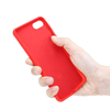 Etui Crong Color Cover do iPhone SE 2020 / 8 / 7 Silikonowe Czerwone z Mikrofibrą