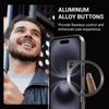 Etui Crong Clear MAG Pro do iPhone 16 MagSafe Przezroczyste Black Plecki