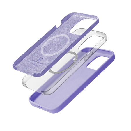 Crong Color Cover Magnetic - MagSafe hülle für iPhone 14 Pro Max (Violett)
