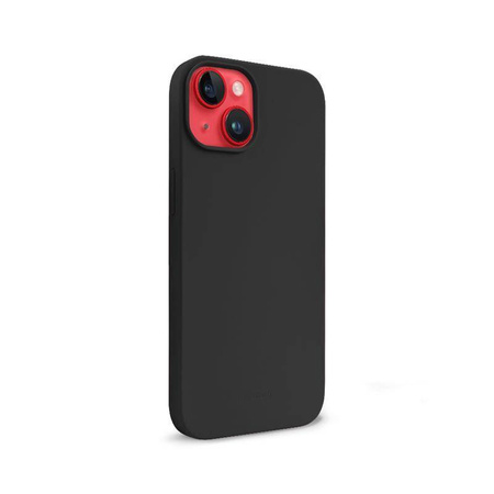 Etui Crong Color Cover do iPhone 14 Plus Silikonowe Czarne z Mikrofibrą