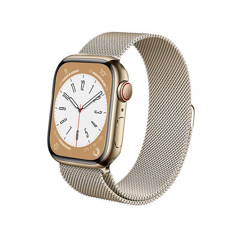 Crong Milano Steel - Stainless Steel Strap for Apple Watch 38/40/41 mm  (champagne)