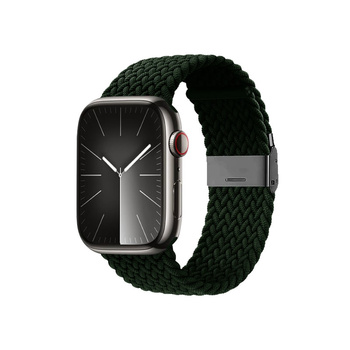 Crong Wave Band - Πλεκτό λουράκι για Apple Watch 42/44/45/49 mm (πράσινο)