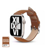 Pasek Crong Noble Band do Apple Watch 49/46/45/44 mm Mokka Skórzany