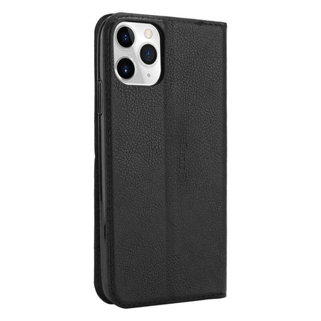 Pouzdro Crong Folio - pouzdro na iPhone 11 Pro s magnetickou klopou (černé)