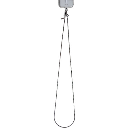 Crong Phone Crossbody - Cordón para teléfono (enlace plateado)