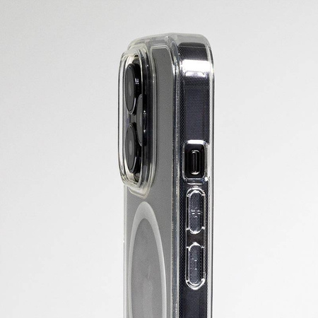 Funda Crong Clear MAG Cover - Funda MagSafe para iPhone 13 mini (Transparente)