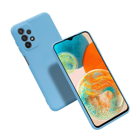 Etui Crong Color Cover do Galaxy A23 5G Silikonowe Niebieskie Plecki