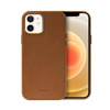 Crong Essential Cover - iPhone 12 / iPhone 12 Pro Öko-Lederhülle (braun)