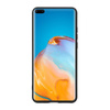 Etui Crong Color Cover do Huawei P40 Silikonowe Czarne Plecki z Mikrofibrą