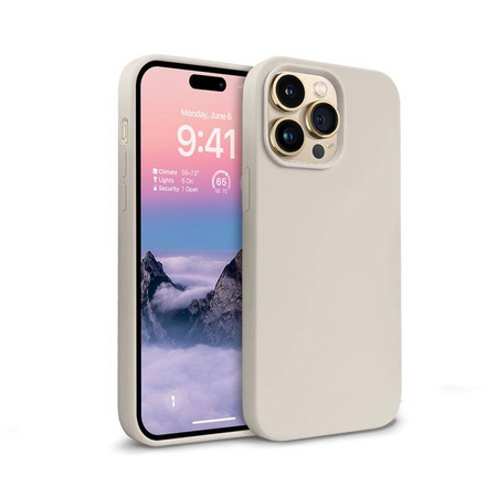 Crong Color Cover - Θήκη σιλικόνης για iPhone 14 Pro (μπεζ)