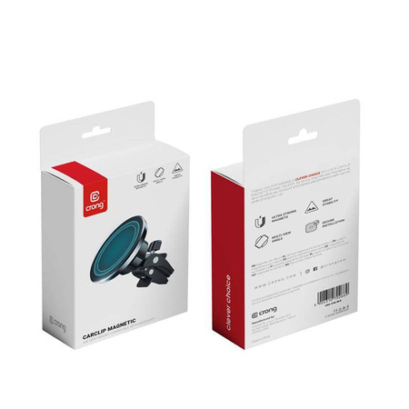 Uchwyt Samochodowy MagSafe do Telefonu na Kratkę Nawiewu Crong Carclip Magnetic Czarny