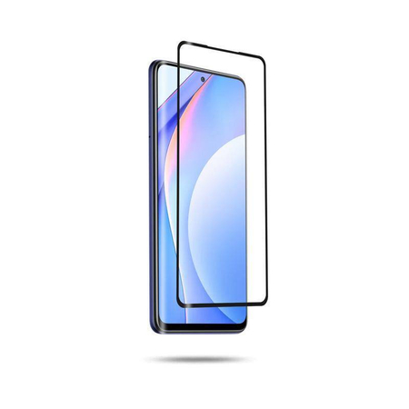 Crong 3D Panzerglas – 9H Vollflächig verklebtes gehärtetes Glas für den gesamten Bildschirm des Xiaomi Mi 10T Lite