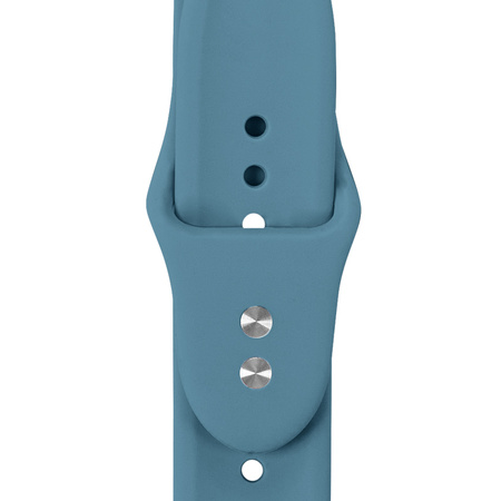 Pasek Crong Liquid do Apple Watch 42/41/40/38 mm Morski Silikonowy