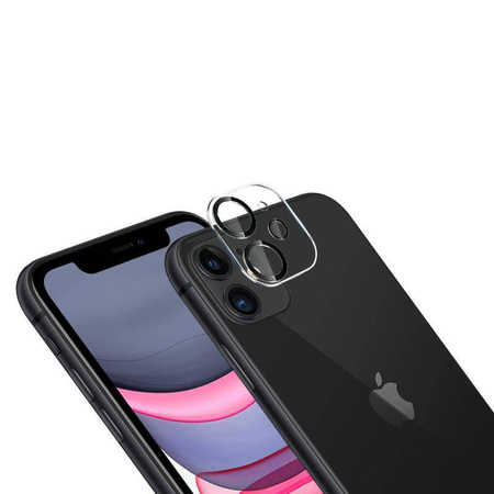 Szkło Crong Lens Shield na Aparat do iPhone 11 Hartowane na Obiektyw