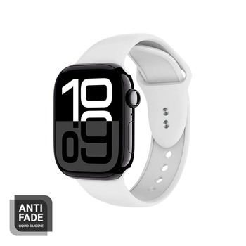 Crong Liquid - Pasek do Apple Watch 42/44/45/49 mm (biały)