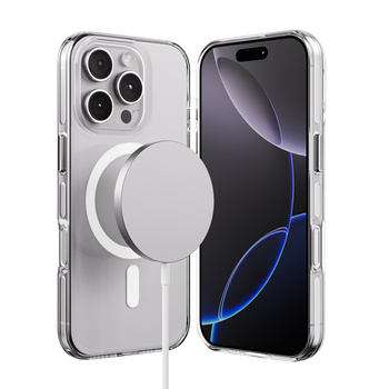 Crong Clear MAG Pro - iPhone 16 Pro MagSafe Case (Clear)