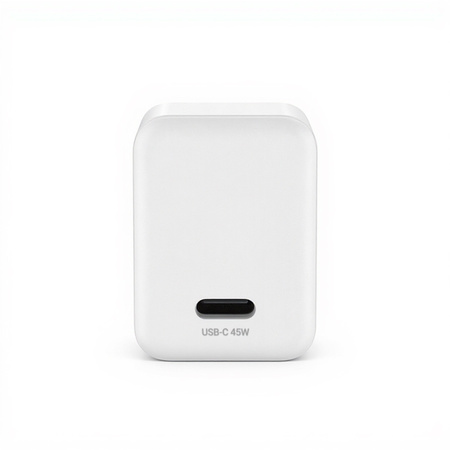 Crong Ultra Compact GaN - USB-C 45W PD 3.0 nástěnná nabíječka s PPS (bílá)