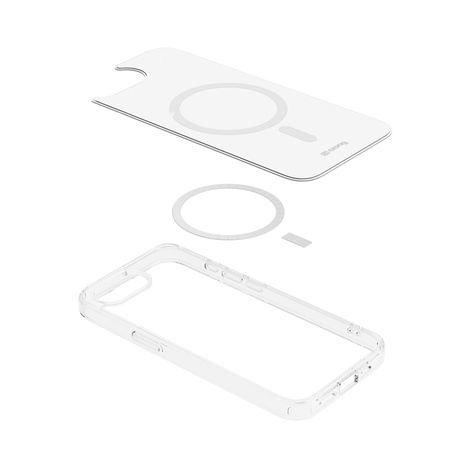 Crong Clear MAG Cover - Калъф MagSafe за iPhone 16e (прозрачен)