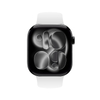 Crong Liquid - Каишка за Apple Watch 44/45/46/49 мм (бяла)