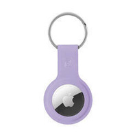 Crong Silicone Case with Key Ring - Protective case for Apple AirTag 1 /2 key ring (Purple)