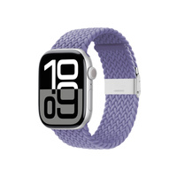 Crong Wave Band – Pleciony pasek do Apple Watch 38/40/41 mm (fioletowy)