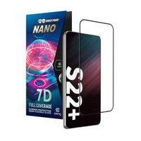 Crong 7D Nano Flexible Glass - Szkło hybrydowe 9H na cały ekran Samsung Galaxy S22+